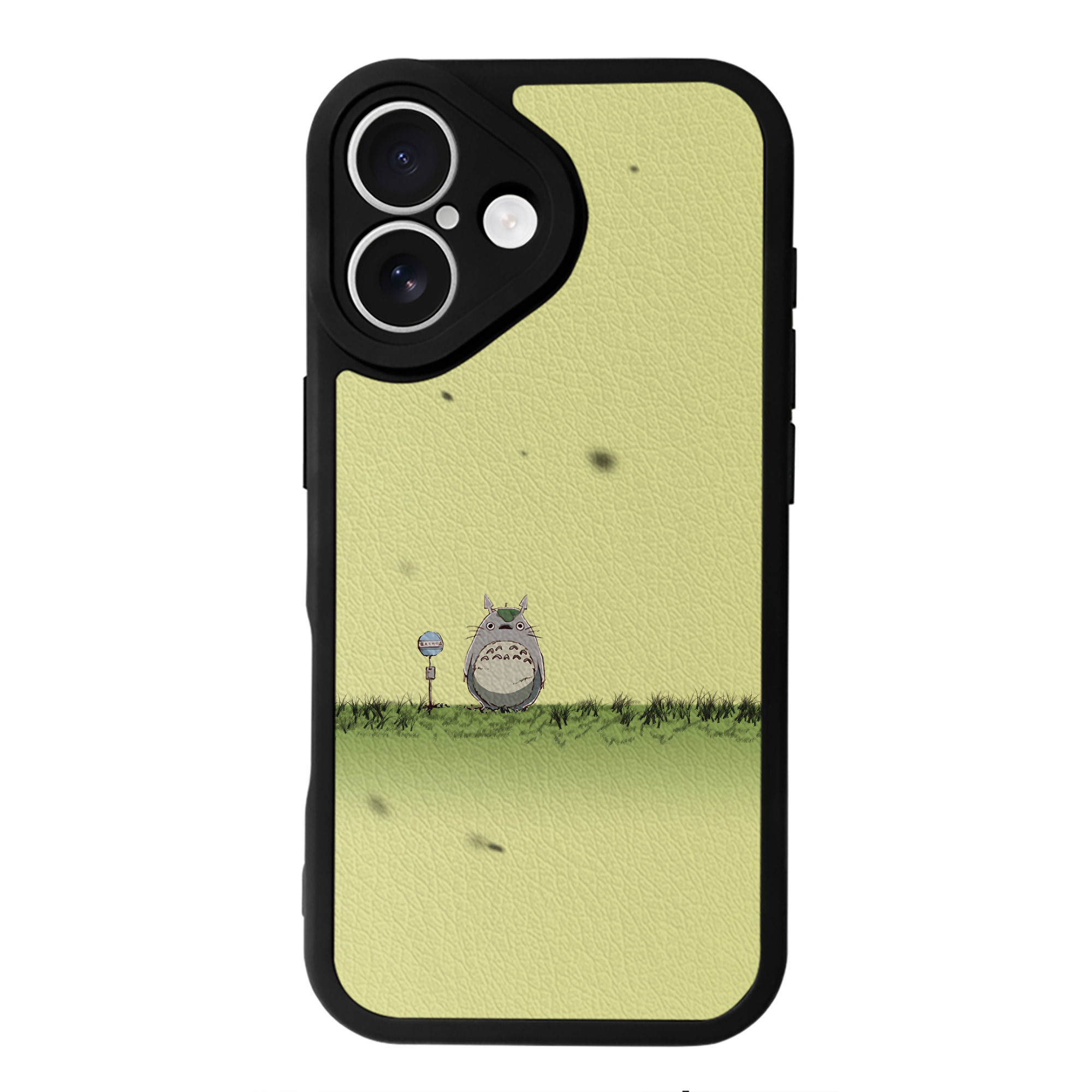 となりのトトロ 草壁メイ 草壁サツキ My Neighbor Totoro Satsuki Kusakabe Mei Kusakabe 【iPhone 16シリーズ対応】シリコンスマホケース（レザー調） 材質：シリコン